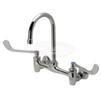 Zurn Z843B6-XL Sink Faucet with 5-3/8" Gooseneck and 6" Wrist Blade Handles Lead-Free