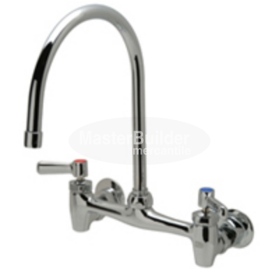 Zurn Z843C1-XL Sink Faucet with 8" Gooseneck and Lever Handles Lead-Free