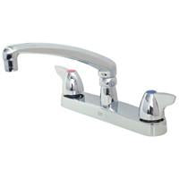 Zurn Z871G3-XL Lead-Free 8" Centerset Faucet with 8" Cast Spout and Dome Lever Handles