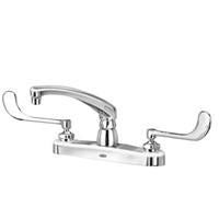 Zurn Z871G6-XL Lead-Free 8" Centerset Faucet with 8" Cast Spout and 6" Wrist Blade Handles