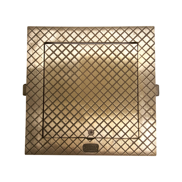 Zurn Z1461 Square Hinged Floor Access Panel, Cast Iron, Bronze or 