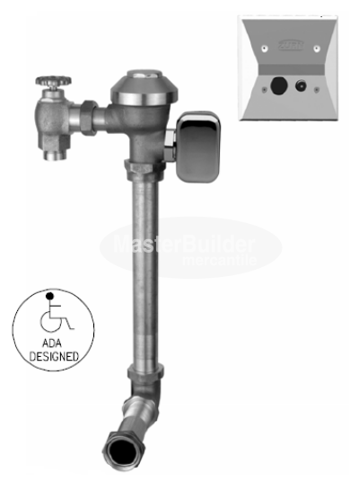 Zurn ZEMS6152AV 3.5 GPF Hardwired Concealed Sensor Flush Valve for Water Closets