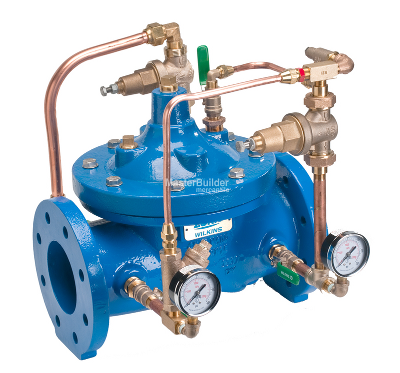 Zurn Wilkins 3-ZW209BP 3" Pressure Reducing Valve with Low Flow By-Pass, Pilot Controlled, Lead-Free