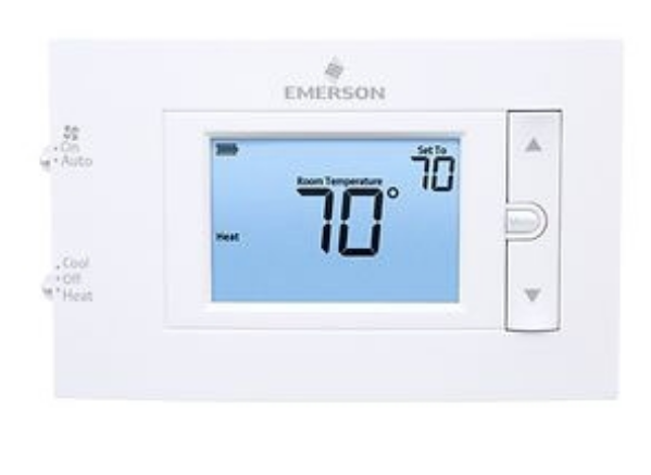 White Rodgers 1F83C-11NP Series Clear Choice, 4.5" Digital Display, Single Stage Non Programmable Thermostat, 1Heat-1Cool